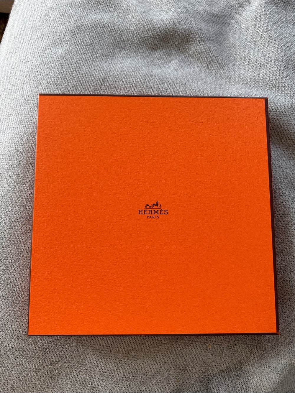 Hermes Orange Square Logo Box